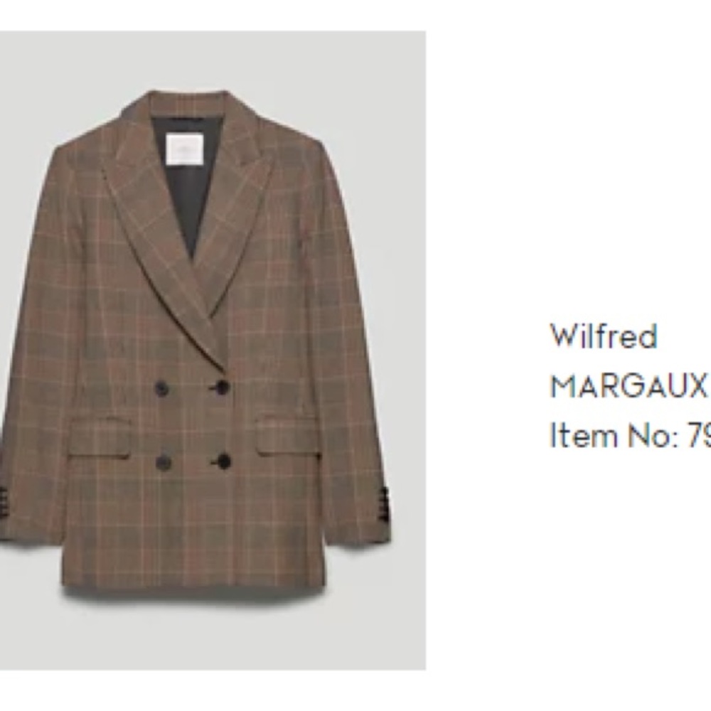 Aritzia Wilfred Margaux Blazer